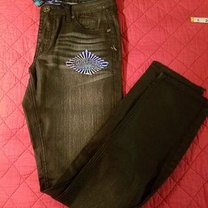DEJA Vu black distressed  jeans